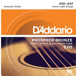 D'addario Phosphor Bronze X Lite string set